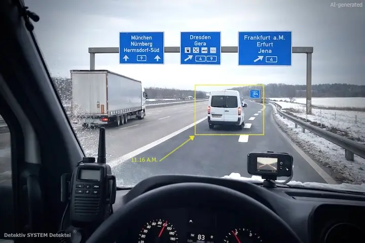 Privatdetektive: DSD Detektiv SYSTEM Detektei GmbH auf Einsatzfahrt.