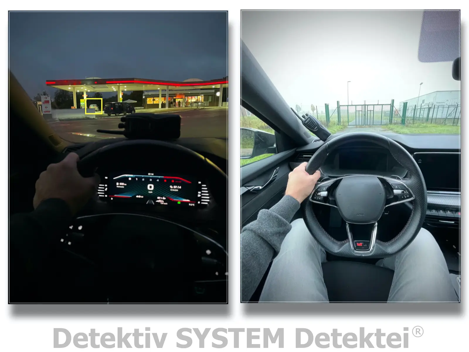 Beobachtung: Detektiv SYSTEM Detektei mit moderner Ausrüstung.