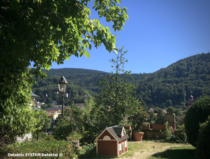 Beobachtungsposition in Heidelberg eingenommen. Detektiv SYSTEM Detektei ® observiert