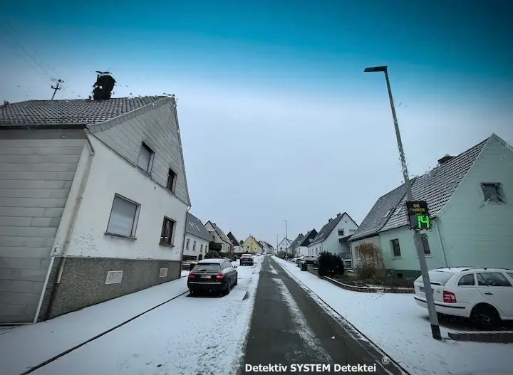 Wohngebiet in Homburg (Saarpfalz-Kreis). Zielperson wird verdeckt observiert. 