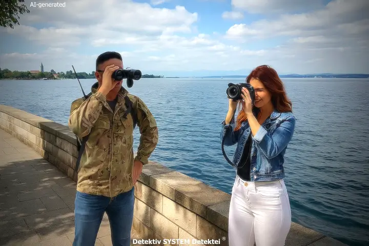 DSD Detektive in Friedrichshafen am Bodensee im Erkundungseinsatz.