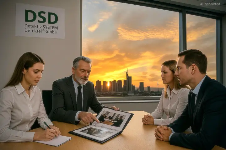 Auftragsnachbesprechung mit Kunden der Detektei aus Gelnhausen