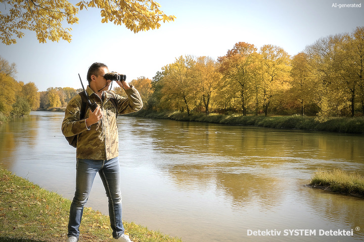 Fallbeispiel Memmingen: Detektivbüro DSD Detektiv SYSTEM Detektei ® GmbH entsendet erfahrene Ermittlerinnen und Ermittler in die Region Donau-Iller. (Beispielfoto/AI-generated) Memmingen/Iller: Detektiv SYSTEM Detektei ® Ermittler observiert Zielperson.