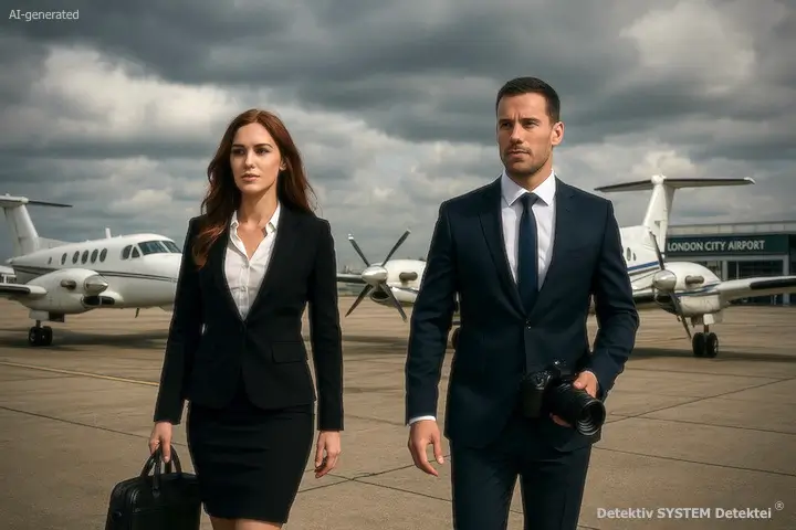 London City Airport: Detektiv SYSTEM Detektei ® Ermittler treffen in London ein