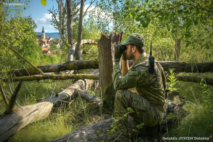 Getarnter Detektiv beobachtet im Eichsfeld.