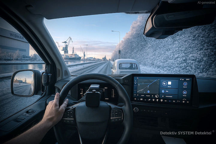 Detektiv SYSTEM Detektei ® entsendet anlassbezogen Wirtschaftsdetektive nach Wismar. (Beispielfoto/AI-generated) Einsatzfahrt Wirtschaftsdetektei Wismar Auftrag.