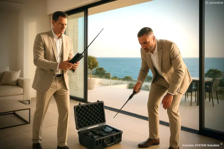 Security measure at a private villa in Mallorca.