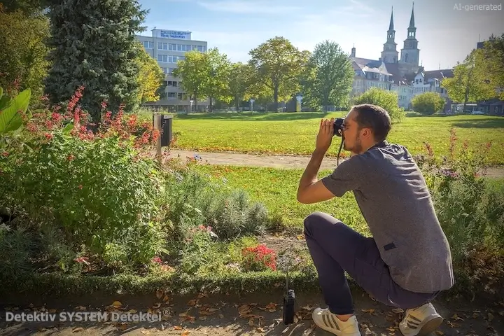 Zwickau: Detektiv der Detektei-Zweigstelle Sachsen observiert aus wichtigem Anlass.