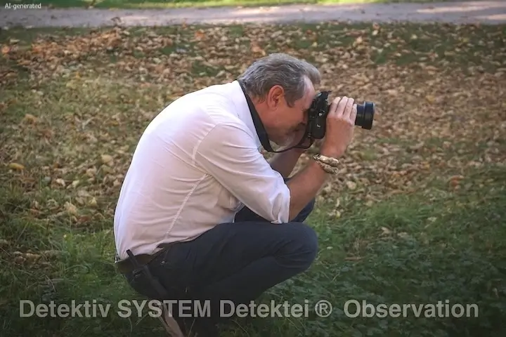Detektiv SYSTEM Detektei ® entsendet ins Einsatzgebiet Altenburg/Altenburger Land hocherfahrenes Ermittlerpersonal. (Beispielfoto/AI-generated) Wirtschaftsdetektiv der DSD Detektiv SYSTEM Detektei ® GmbH beobachtet eine Zielperson im Altenburger Land