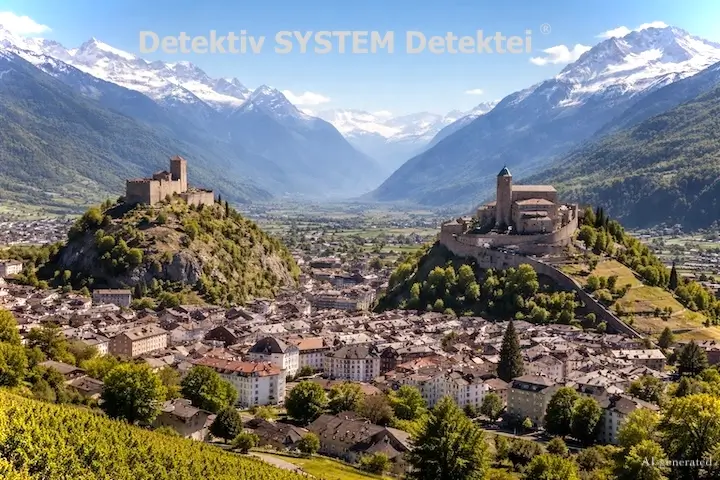 Sitten (Sion): Detektiv SYSTEM Detektei ist im Kanton Wallis (Canton du Valais / État du Valais) vernetzt