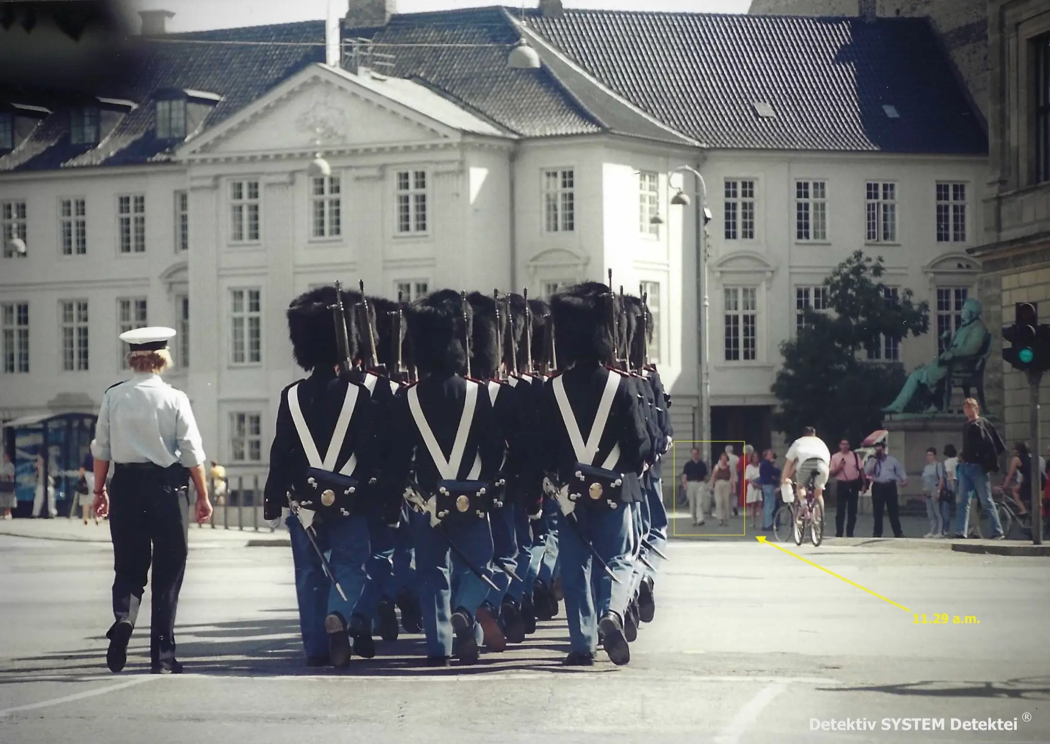 Tete ã tete mit dem Kopenhagener: Zielperson trifft sich mit einem Dänen in Kopenhagen. 