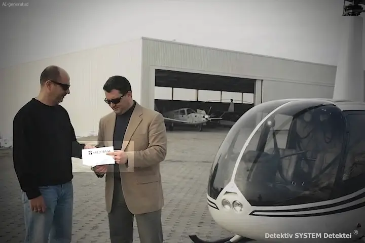 Begründeter Verdacht: Manipulation der Ausschreibung zum Nachteil des Konzerns. Wirtschaftskriminalist einer Wirtschaftsdetektei beweist die Untreue der Führungskraft des Unternehmens. (Beispielfoto/AI-generated) Wirtschaftskriminalist ist an einem Bestechungsfall dran. DSD Detektiv SYSTEM Detektei GmbH